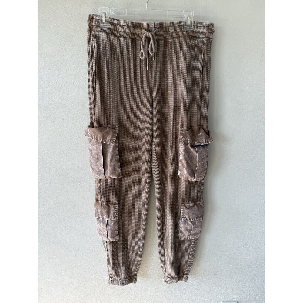 Hard Tail Hardtail Womens Waffle Knit Sweatshirt & Pants Joggers Set Medium M - Picture 4 of 6